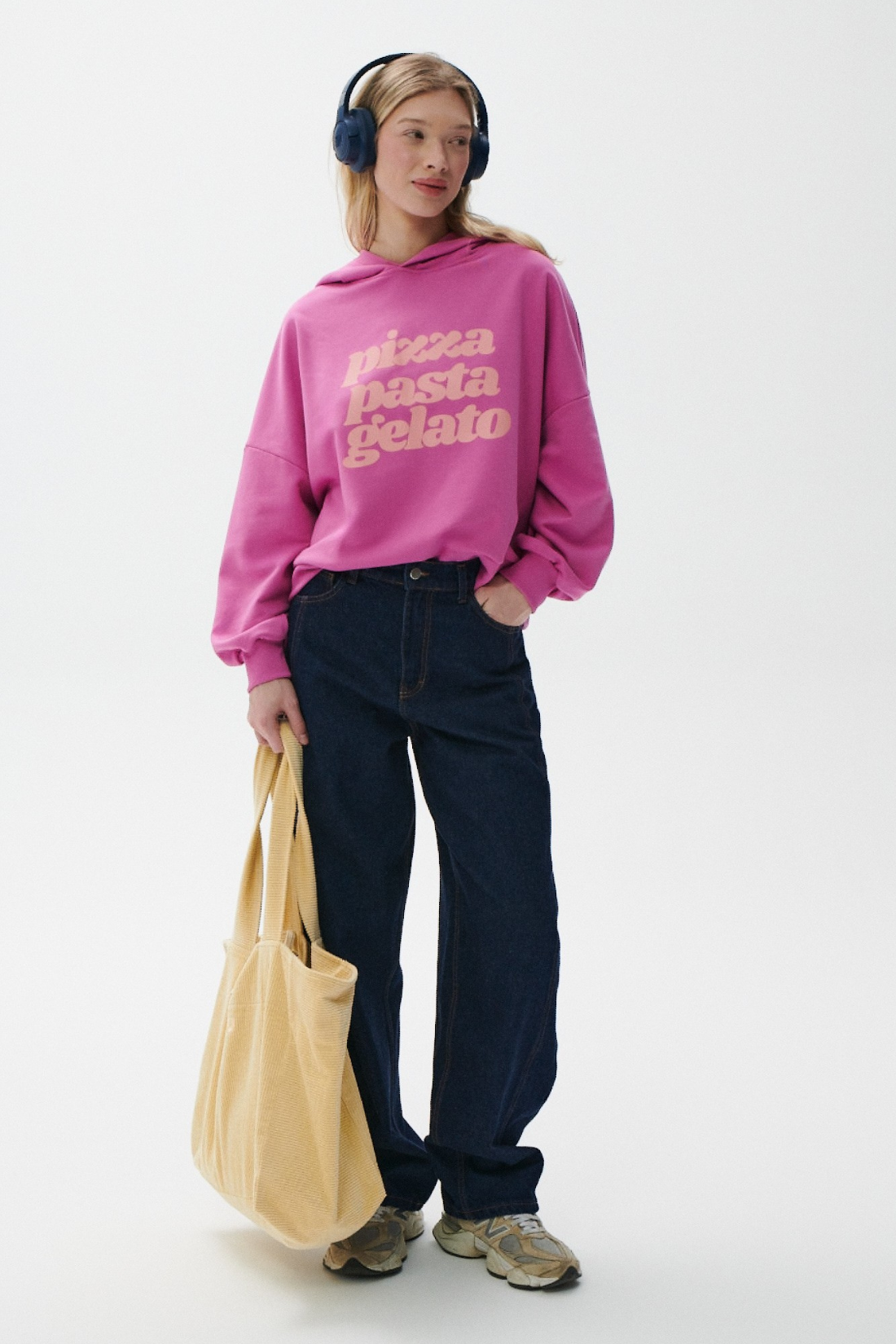 PINK SUMMER SWEATSHIRT PIZZA PASTA GELATO