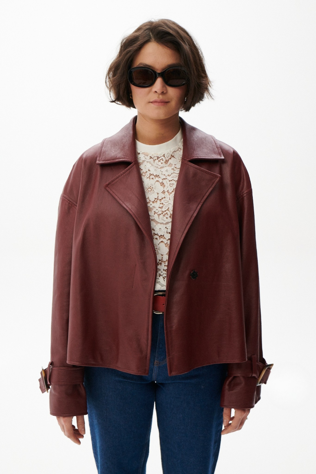 FINESSE RED LEATHER JACKET