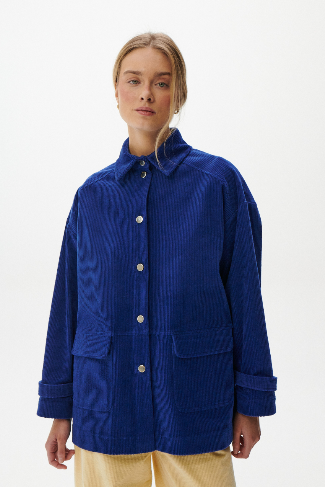 NORDIC CORDUROY JACKET COBALT BLUE