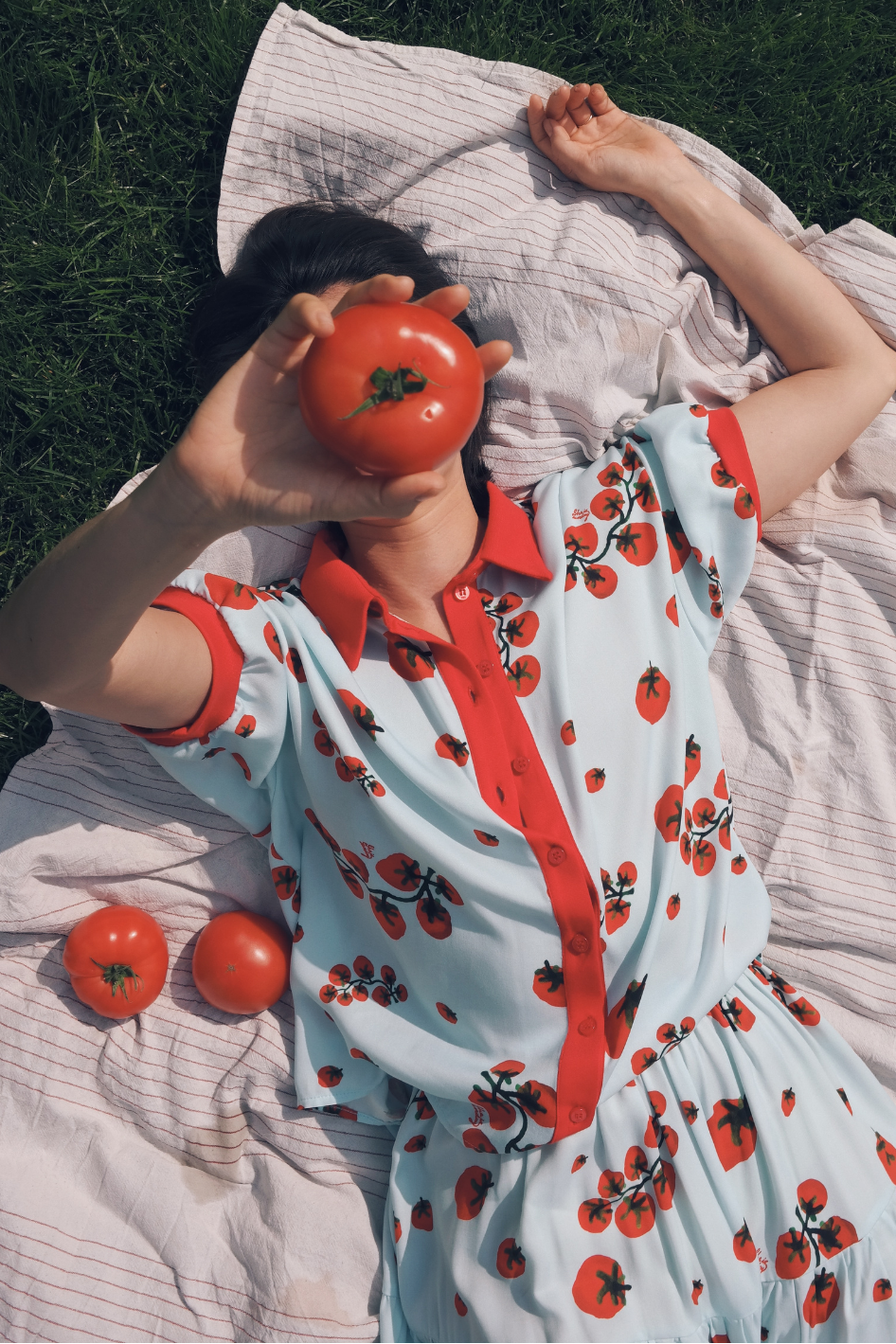 ESPERANZA RASPBERRY LINEN SHIRT