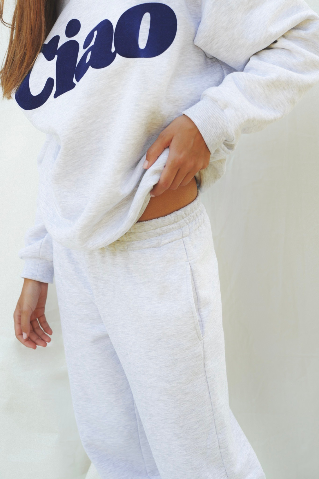 SIS Gray Melange Sweatpants