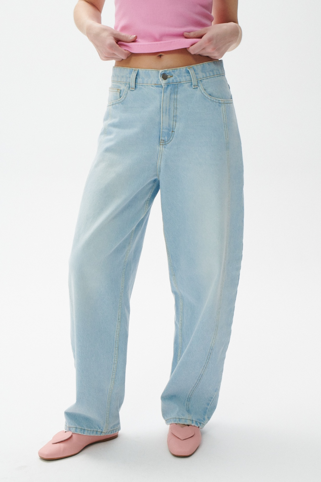 ELARA BARREL TALL JEANS LIGHT BLUE