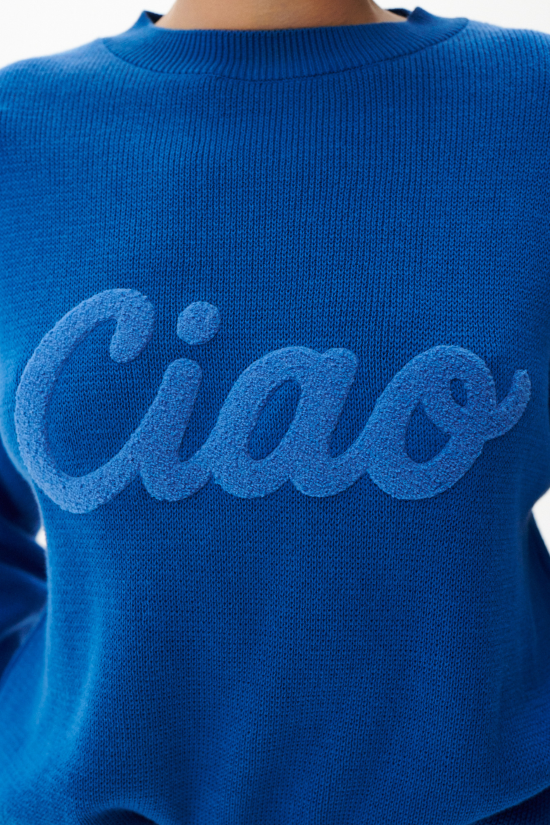 SADIE COBALT SWEATER MADE OF ORGANIC COTTON