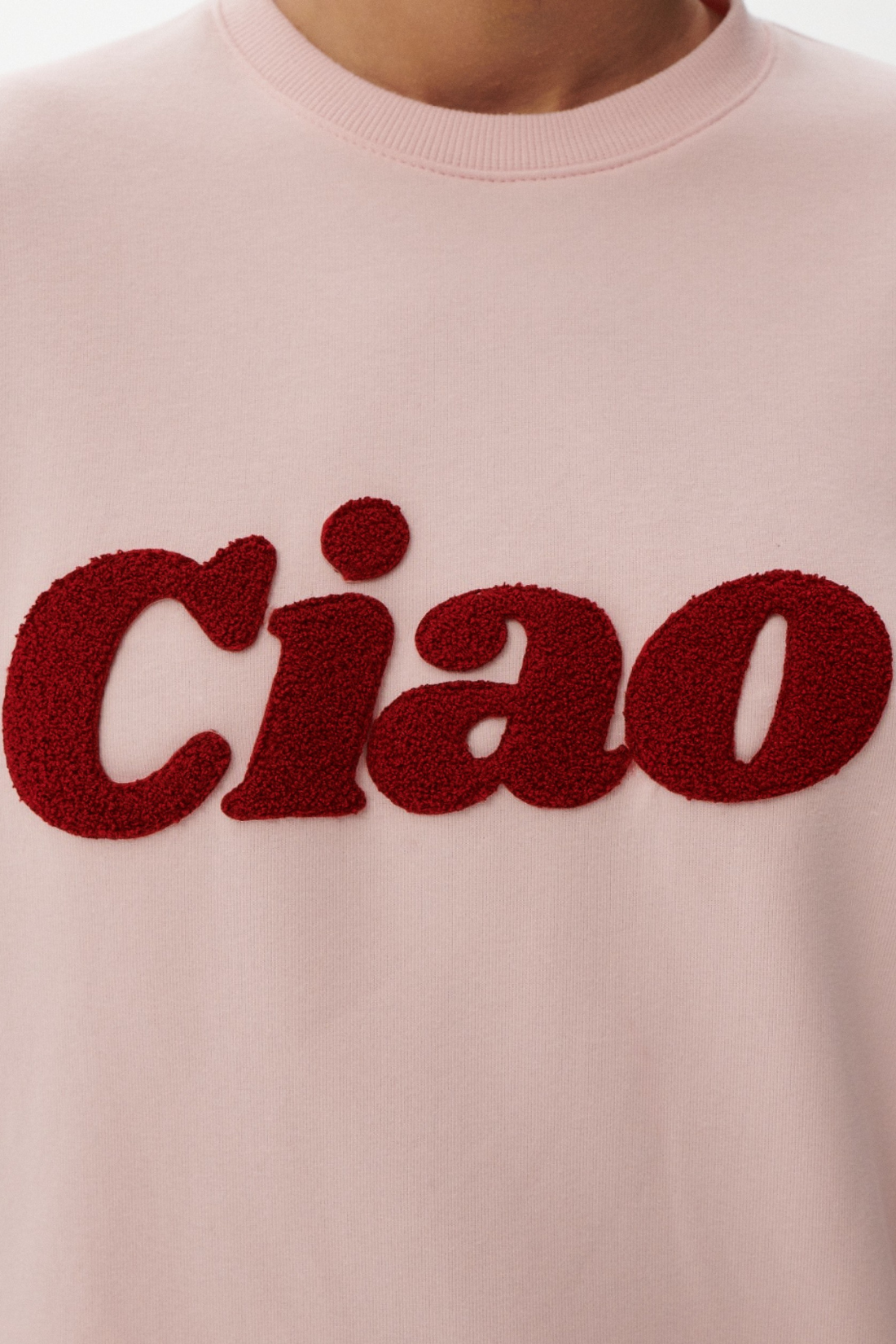 CIAO SPRING VIBES PINK SWEATSHIRT
