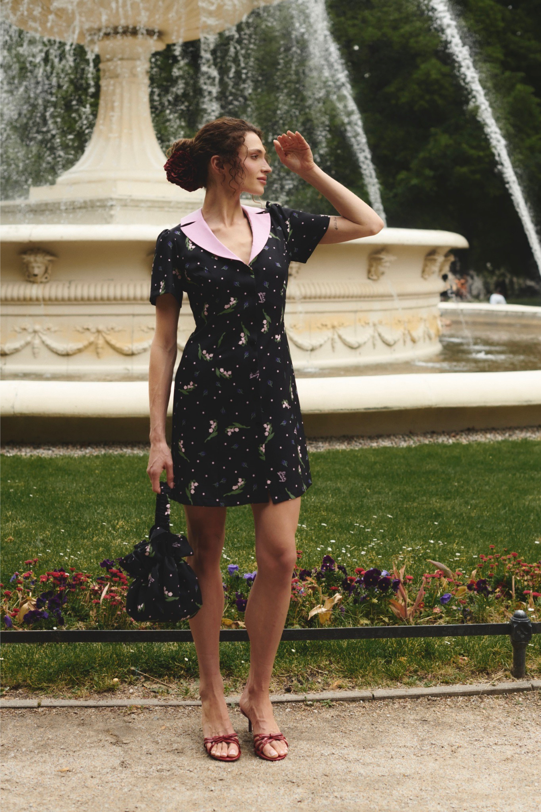 PROVANCE DRESS BLACK PRINT
