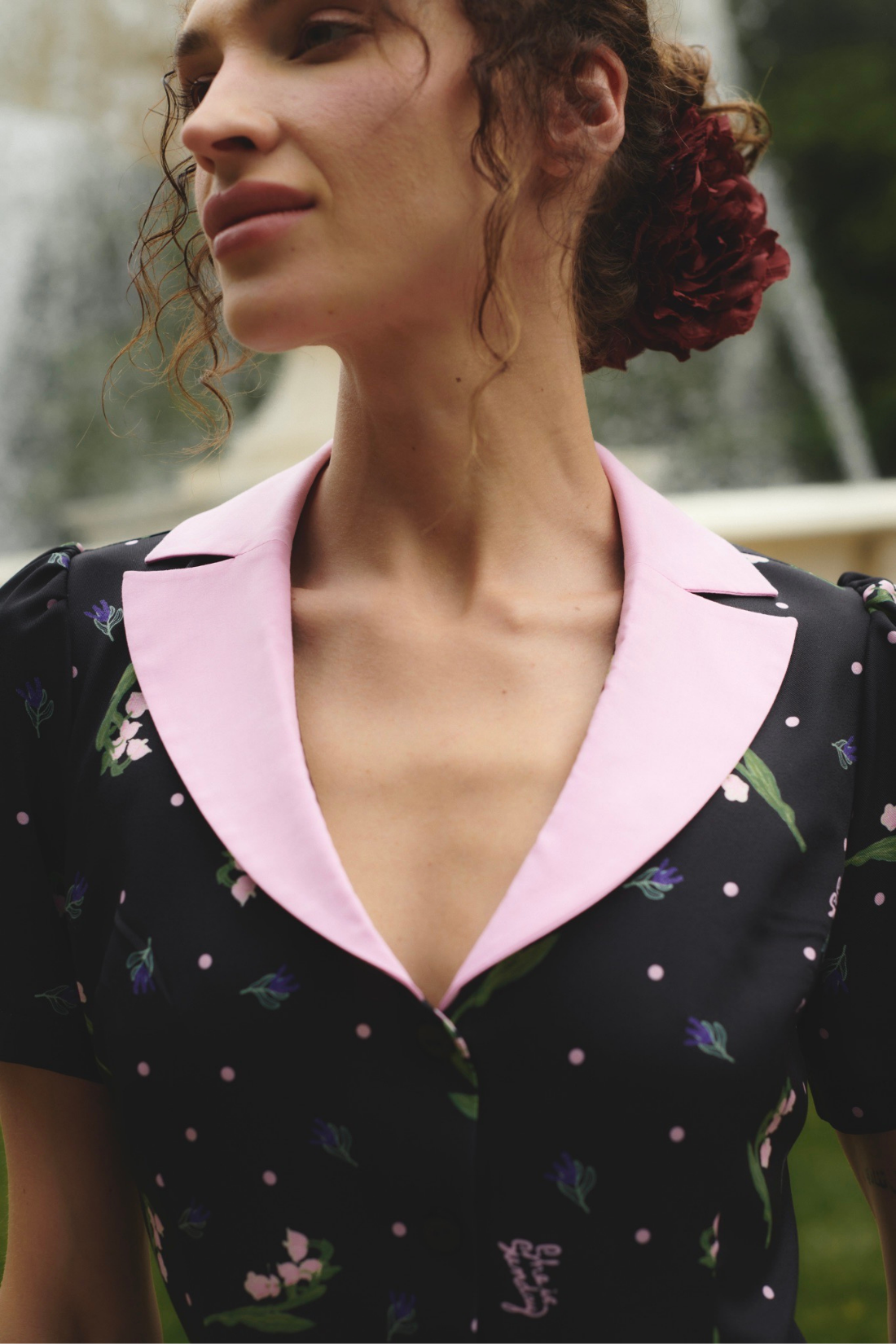 PROVANCE DRESS BLACK PRINT