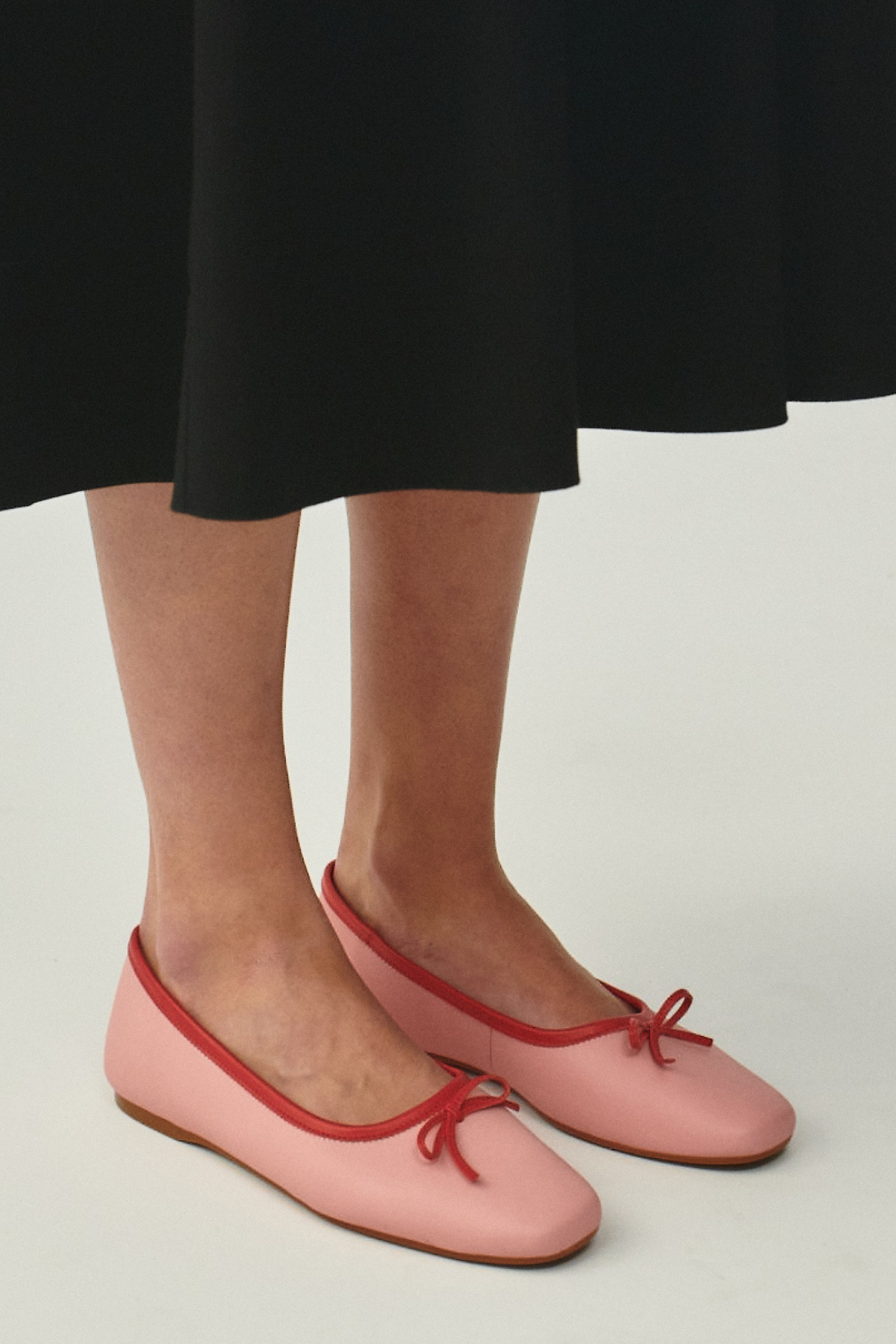 MARIE PINK - RED BALLET FLATS