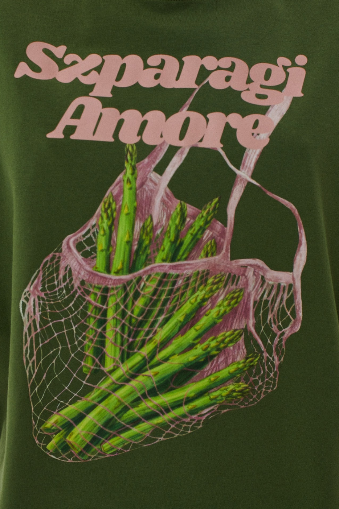 AMORE OLIVE GREEN ASPARAGUS T-SHIRT