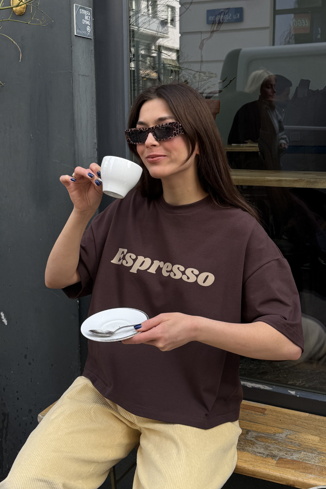 Boxy Espresso Brown T-Shirt