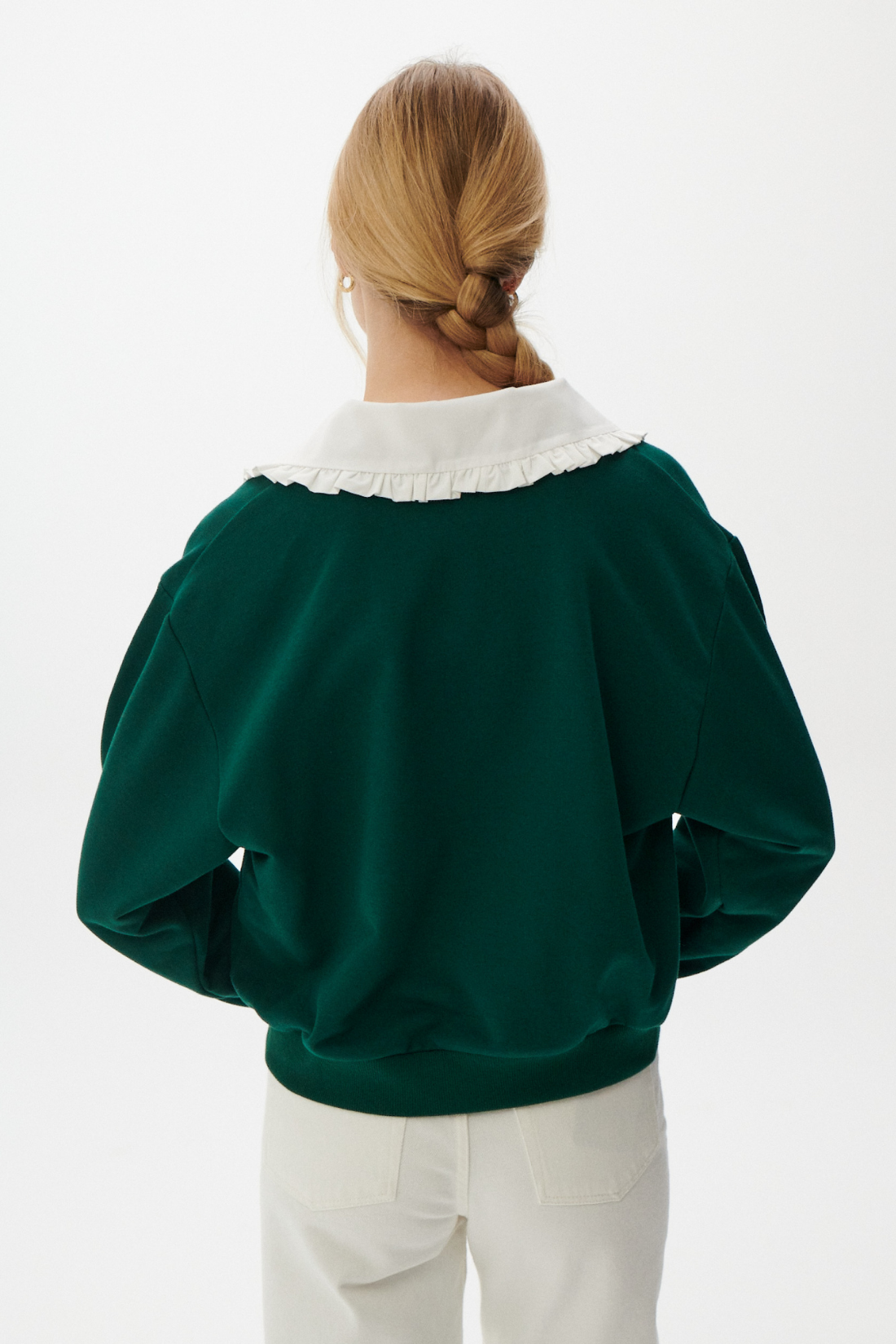 GRACE V-NECK CARDIGAN BOTTLE GREEN