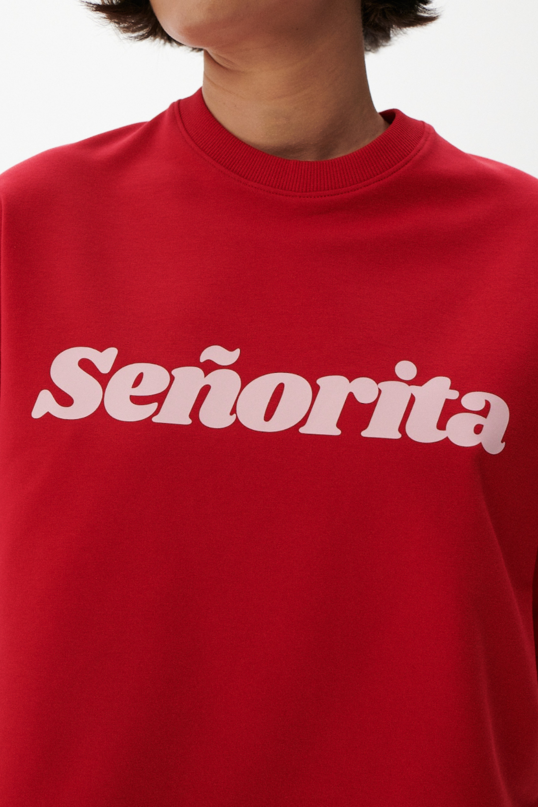 Boxy Señorita T-Shirt in Carmine Red
