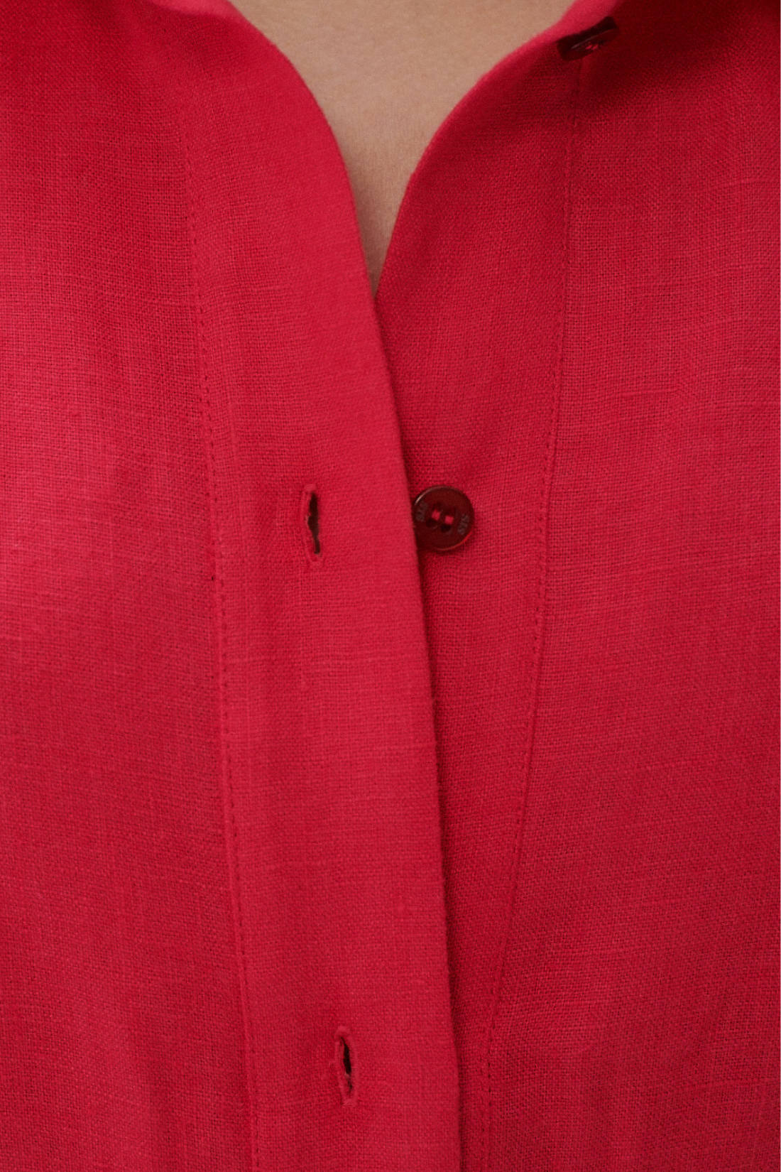 ESPERANZA RASPBERRY LINEN SHIRT