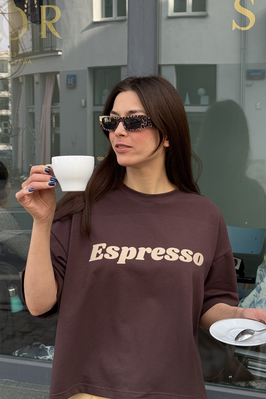 Boxy Espresso Brown T-Shirt