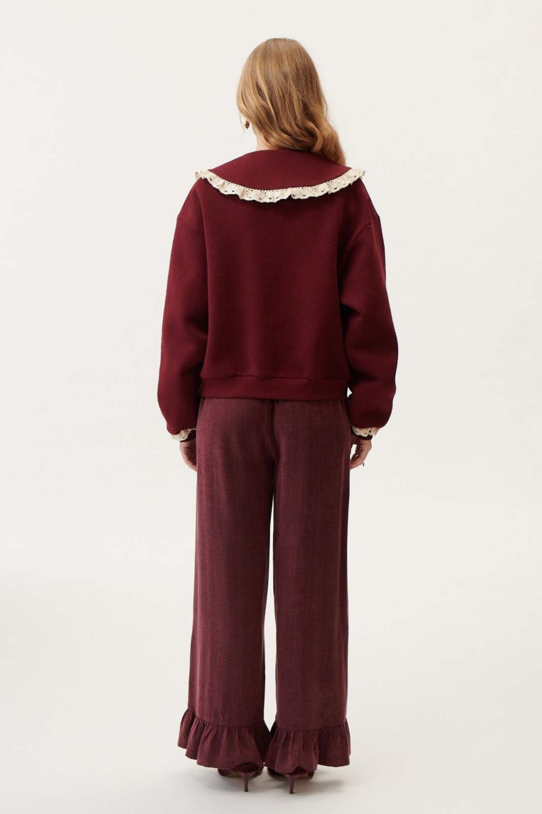 NOELLE CARDIGAN BURGUNDY