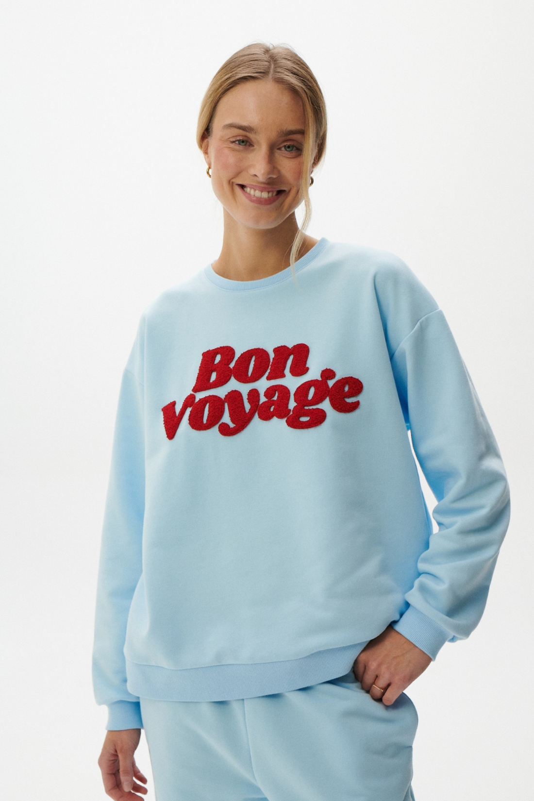 BON VOYAGE LIGHT BLUE SWEATSHIRT