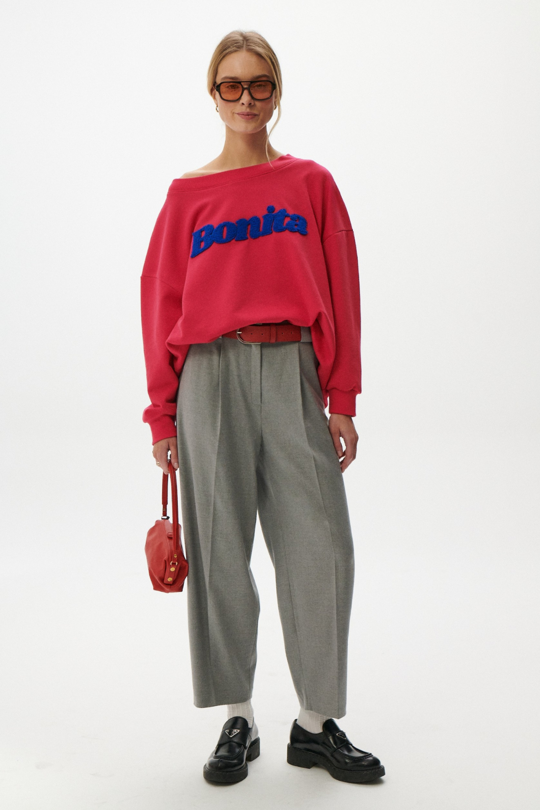 BONITA RASPBERRY SWEATSHIRT
