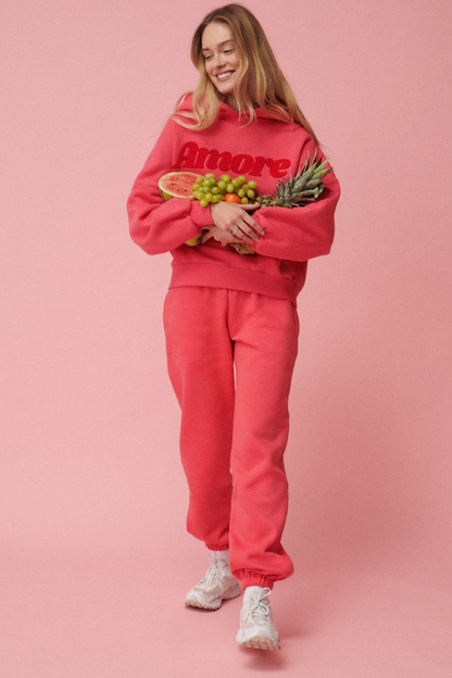 SPODNIE AMORE RED