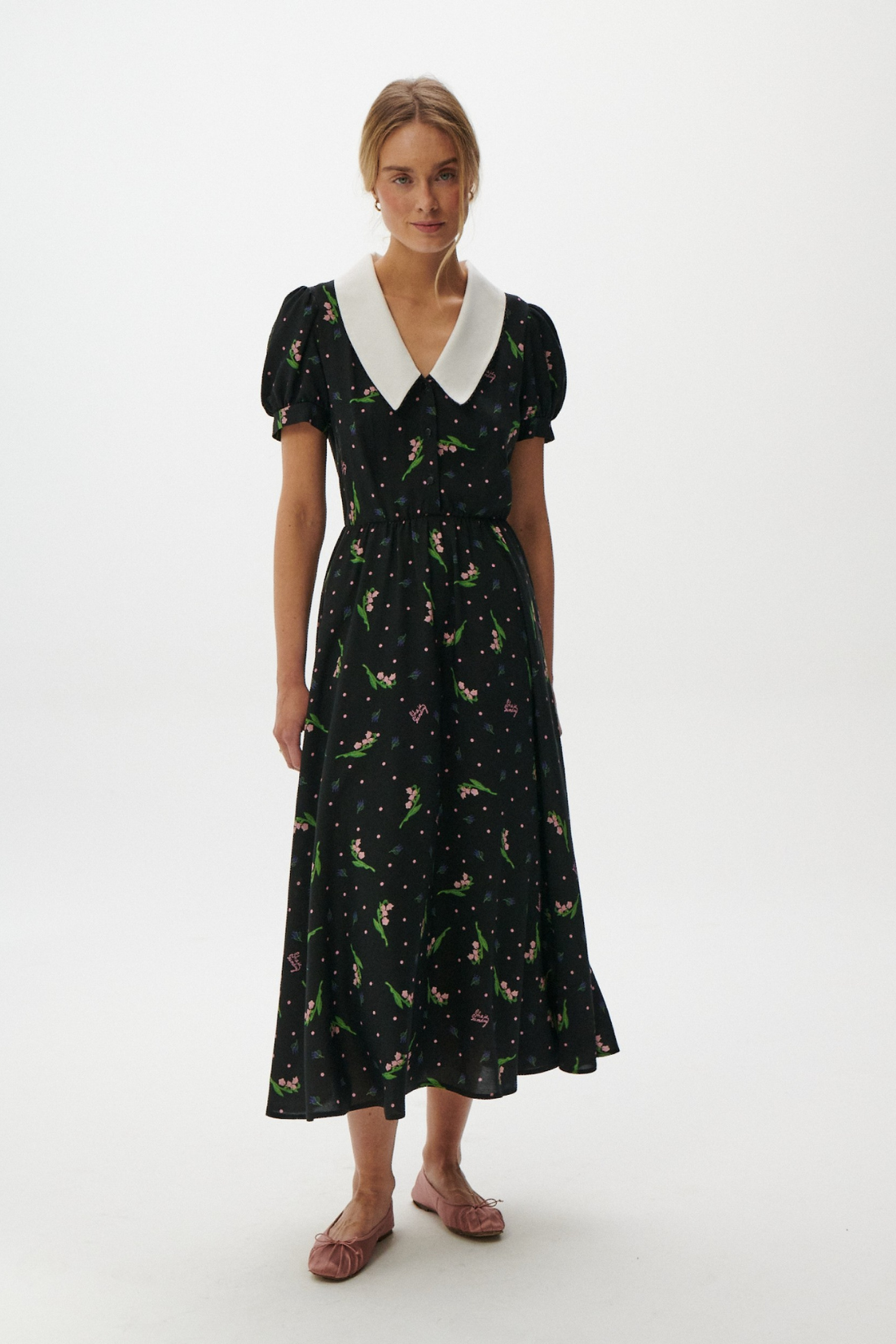 BELLARIA DRESS BLACK PRINT