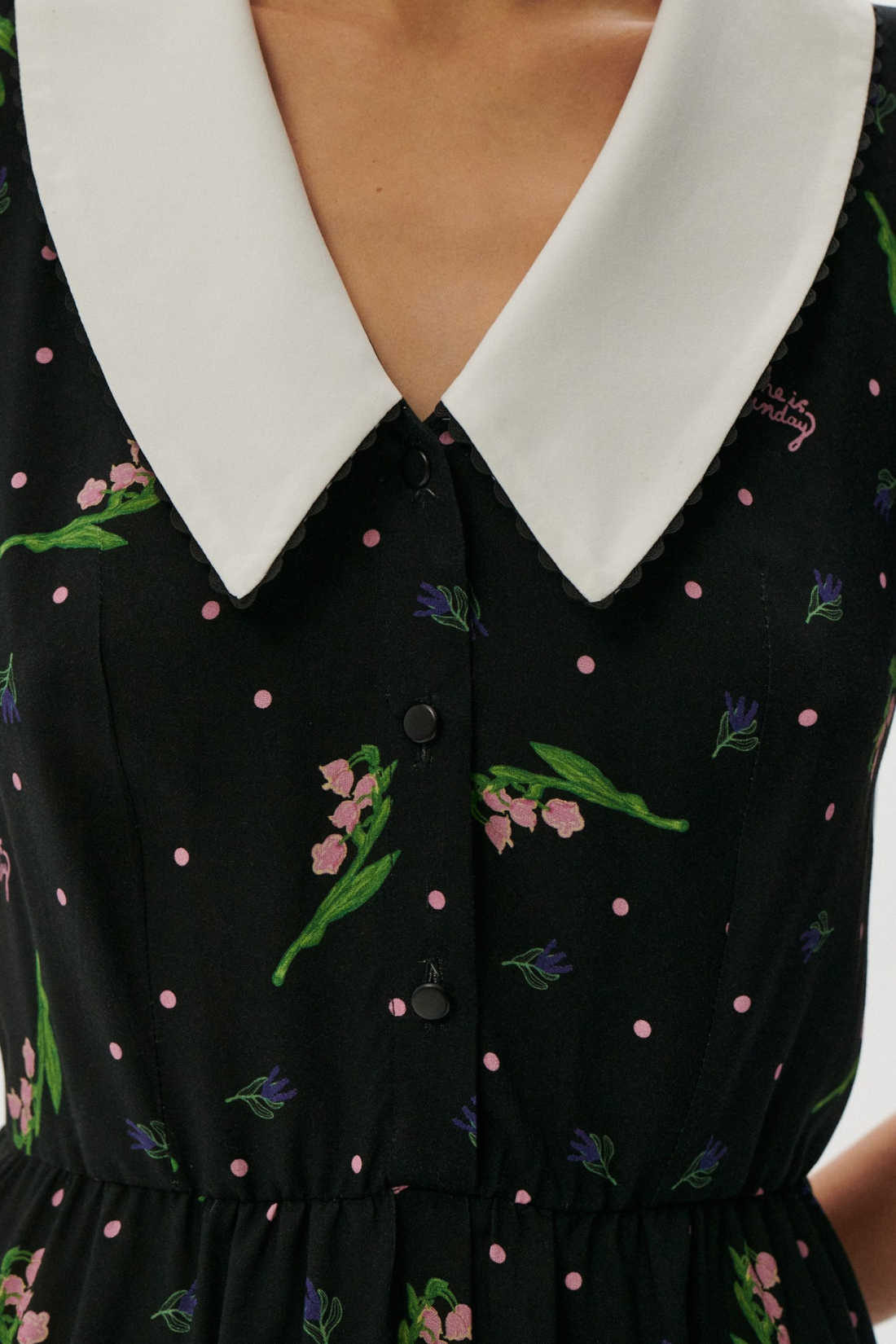 BELLARIA DRESS BLACK PRINT