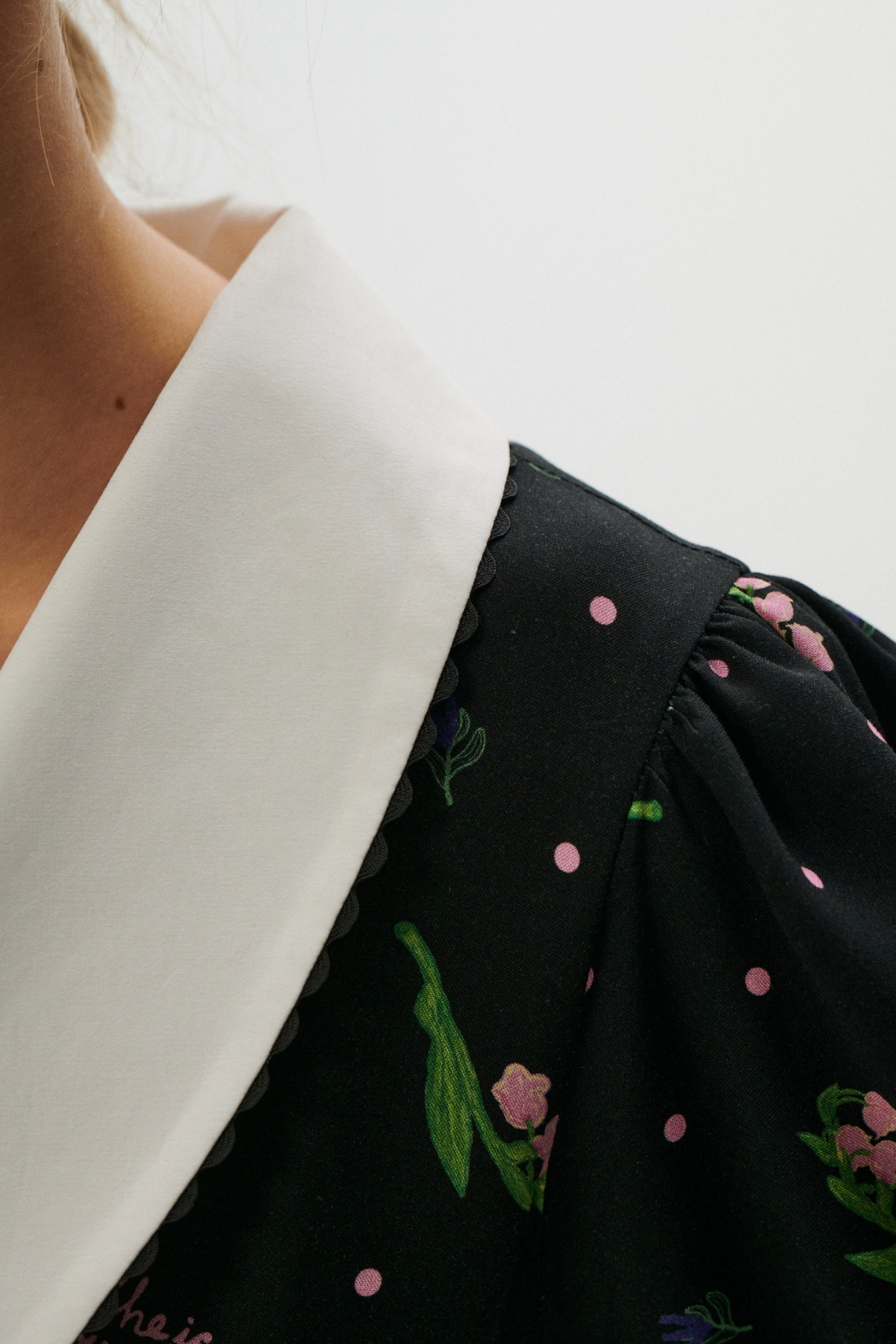 BELLARIA DRESS BLACK PRINT