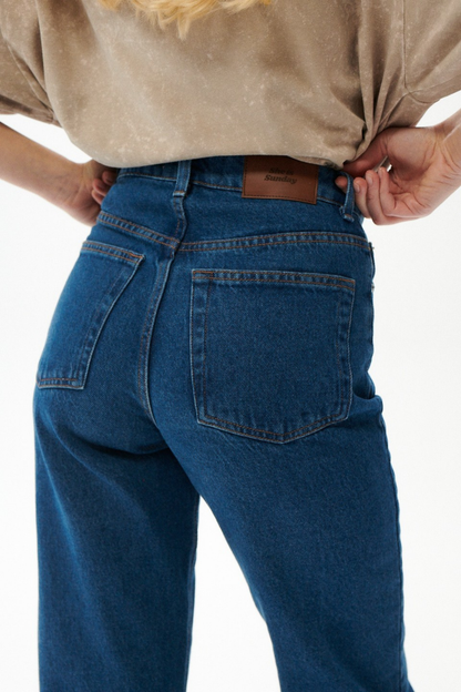 SPODNIE JEANSOWE ICONIC NIEBIESKIE - STANDARD