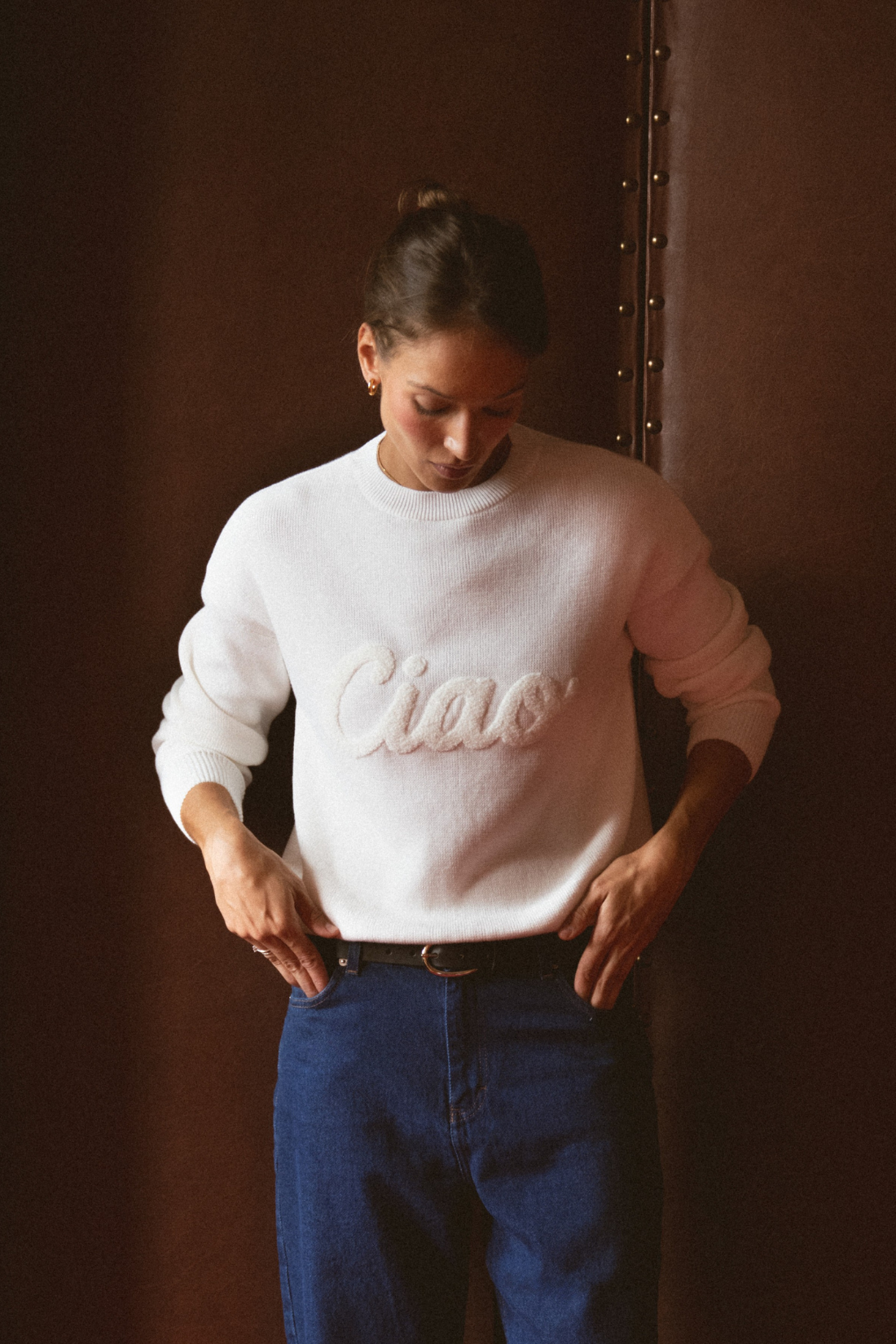 SADIE CREAM SWEATER MADE OF ORGANIC COTTON