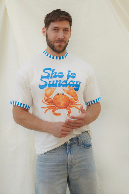 WHITE CRAB T-SHIRT - MEN