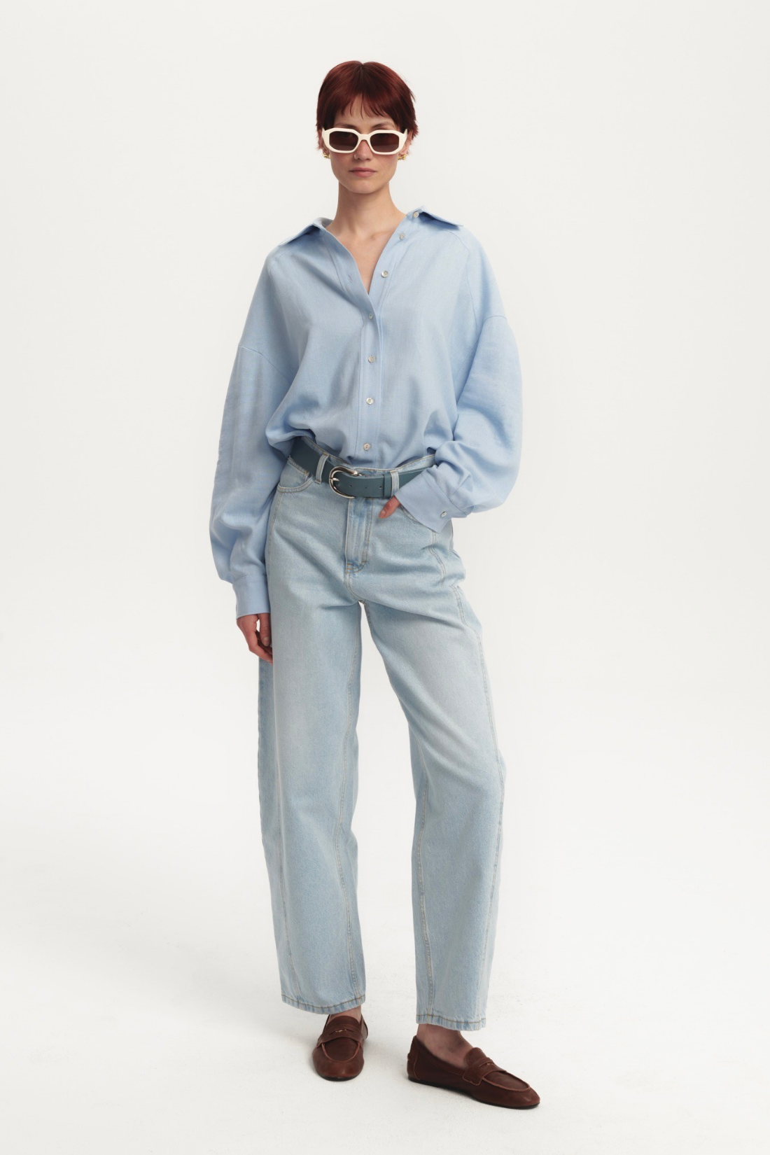 ESPERANZA RASPBERRY LINEN SHIRT