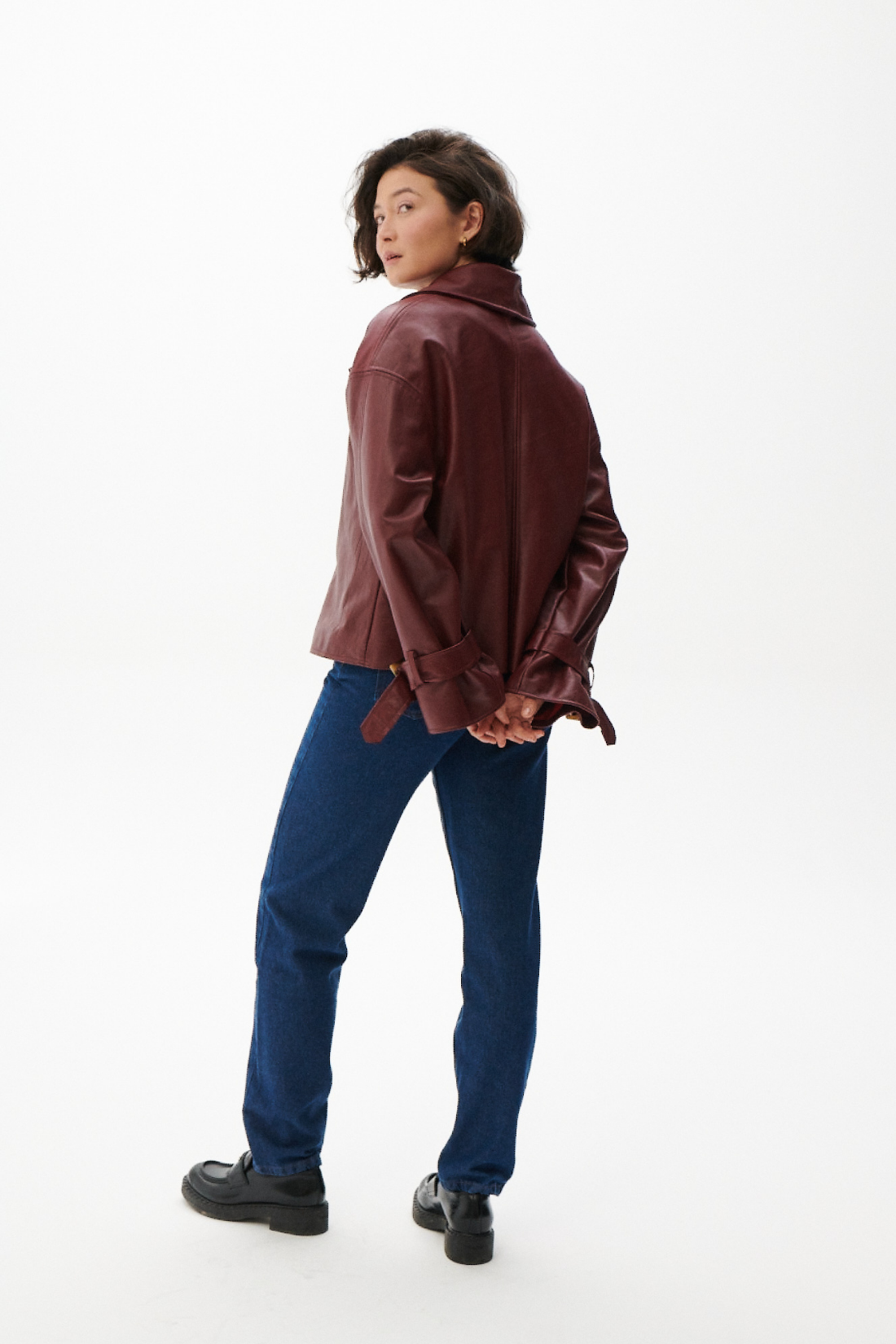 FINESSE RED LEATHER JACKET
