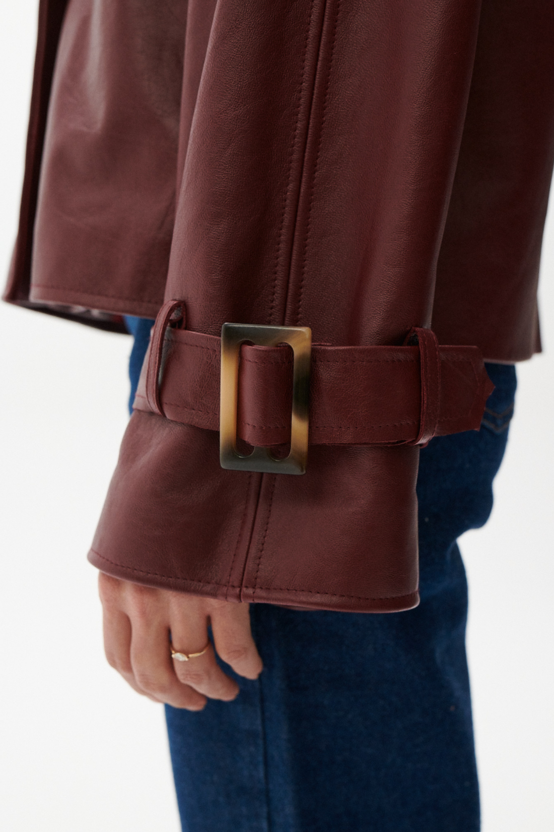 FINESSE RED LEATHER JACKET
