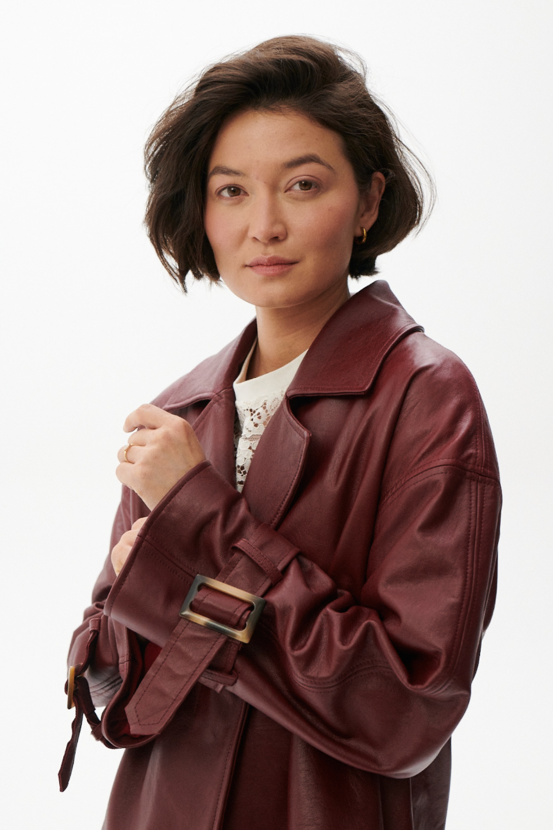FINESSE RED LEATHER JACKET