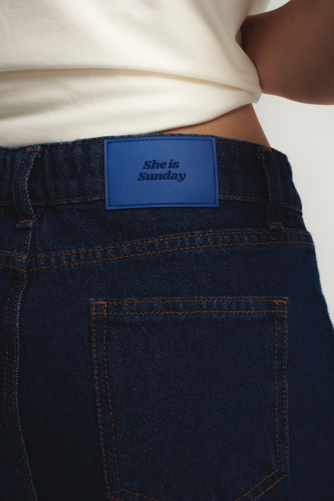 ELARA DARK BLUE DENIM SHORTS