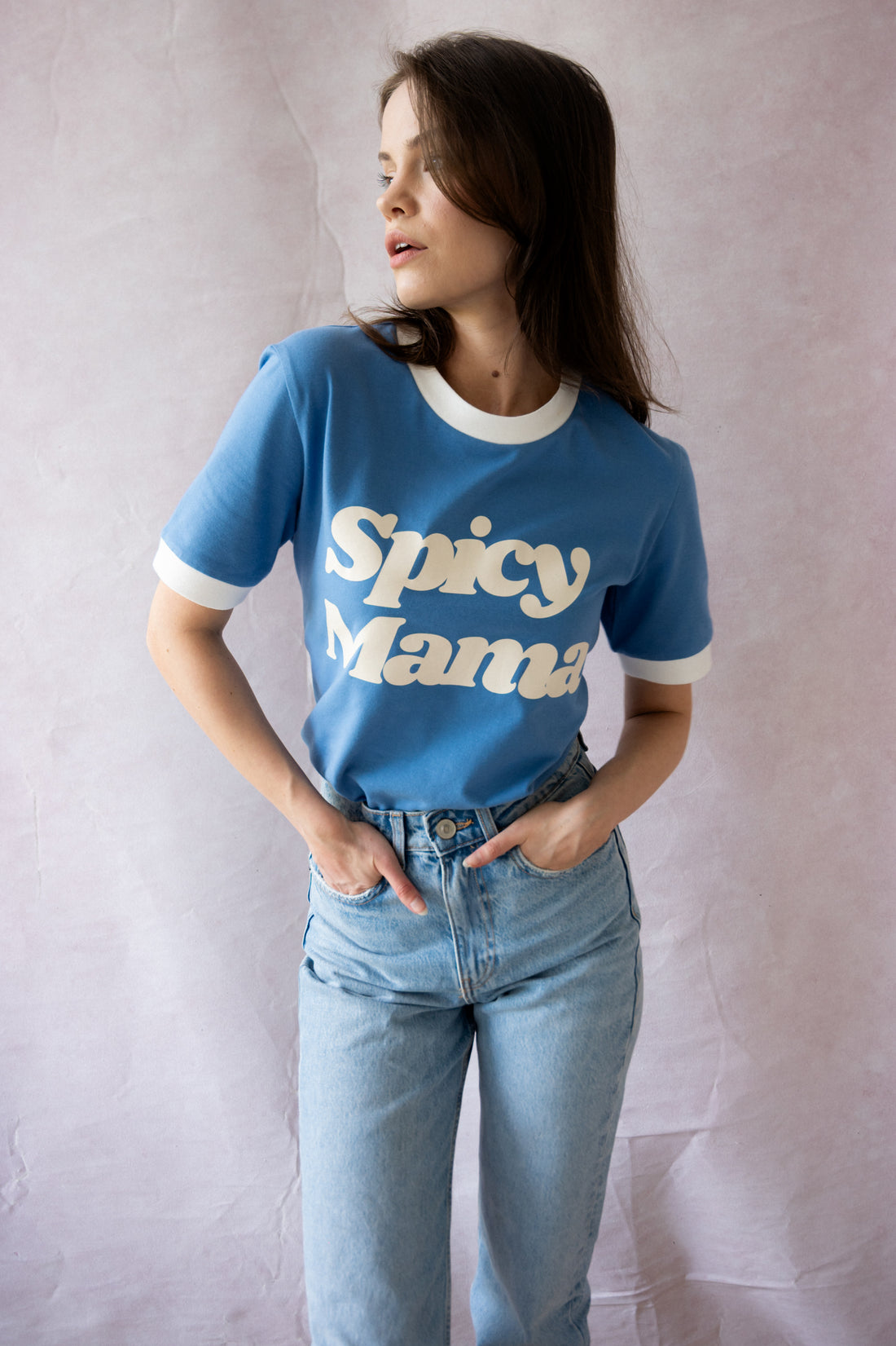 BLUE SPICY MAMA T-SHIRT
