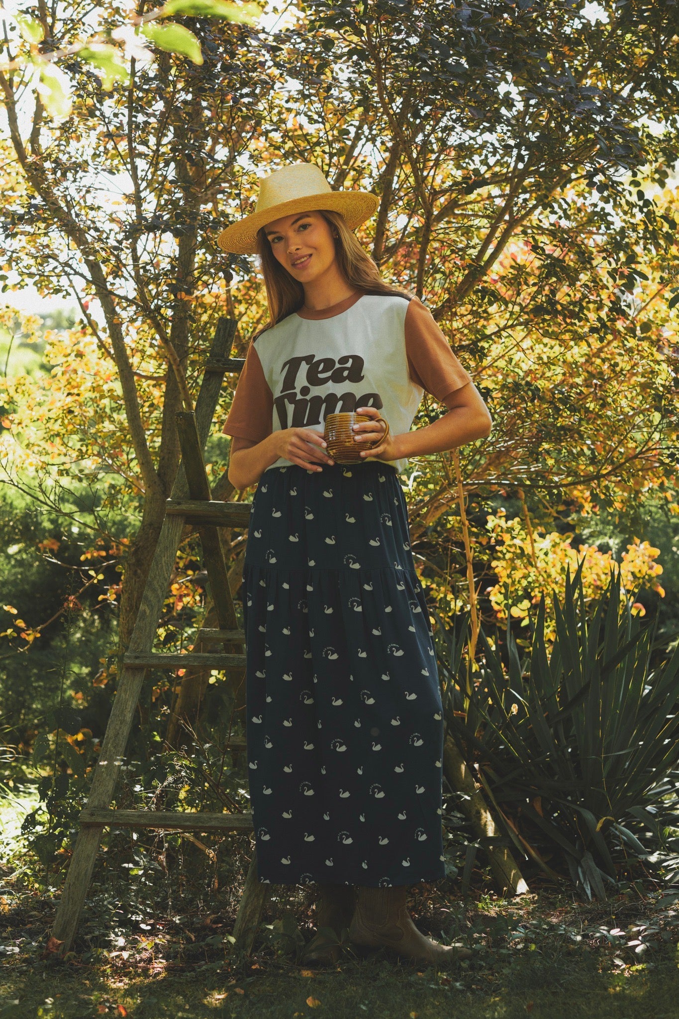 SELVA CIGNO BLUE SKIRT