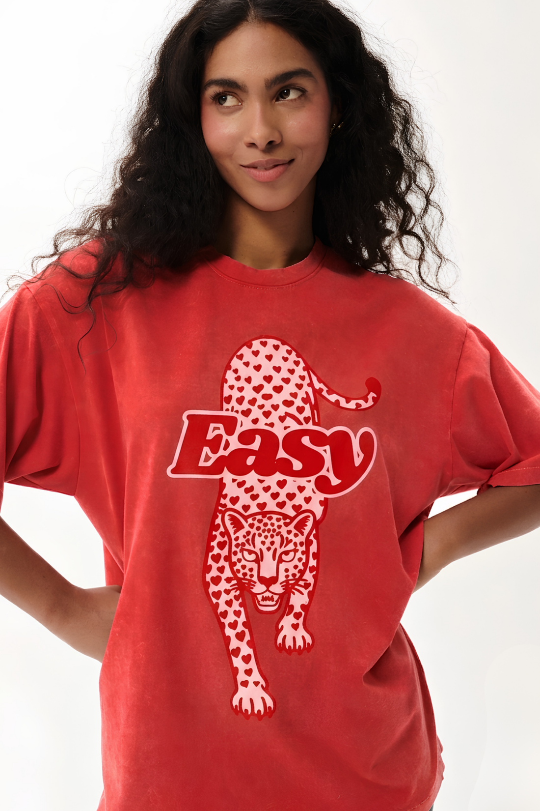 Eat Italian, Kiss French Vintage Pink T-shirt