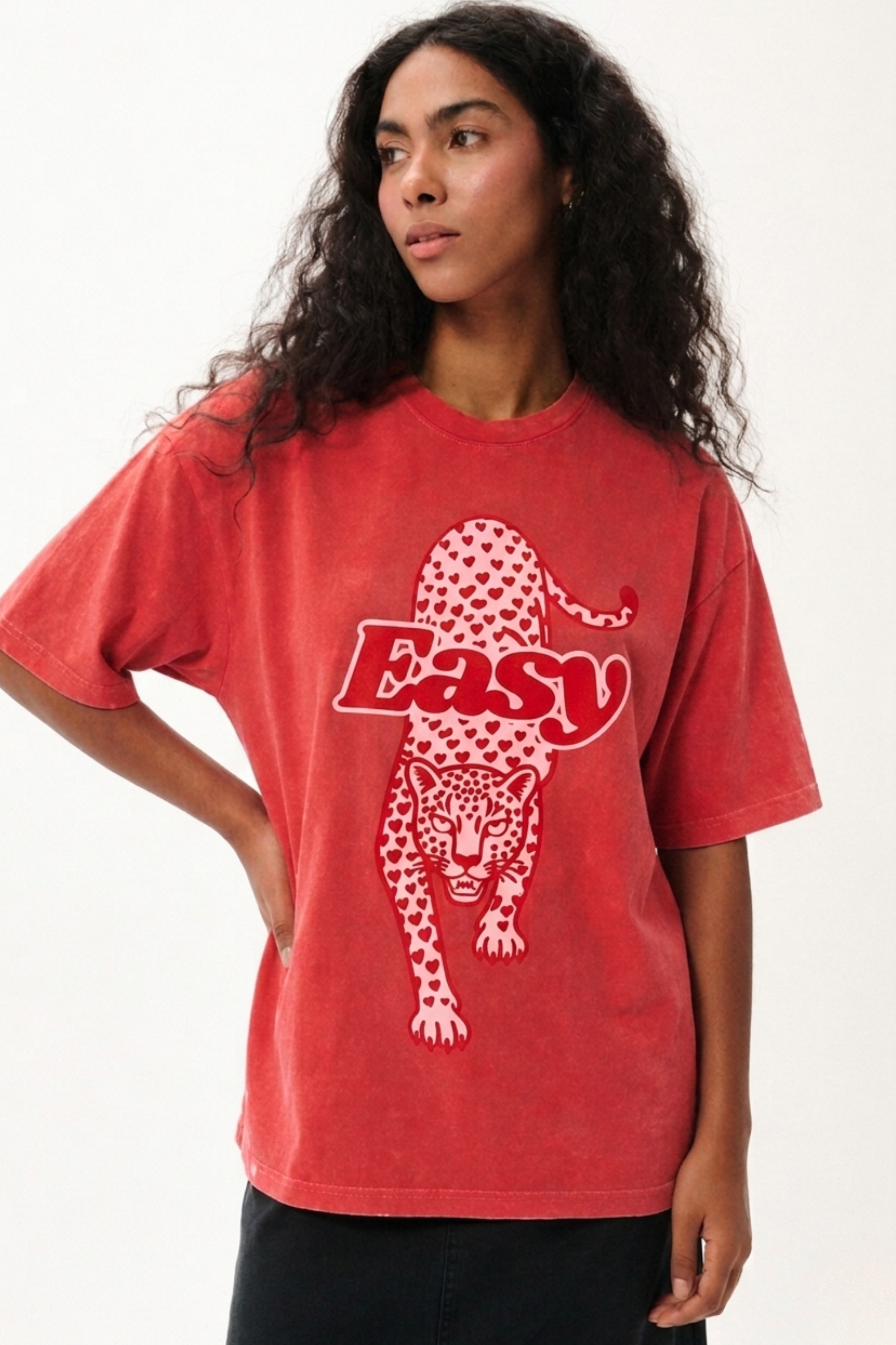 Eat Italian, Kiss French Vintage Pink T-shirt