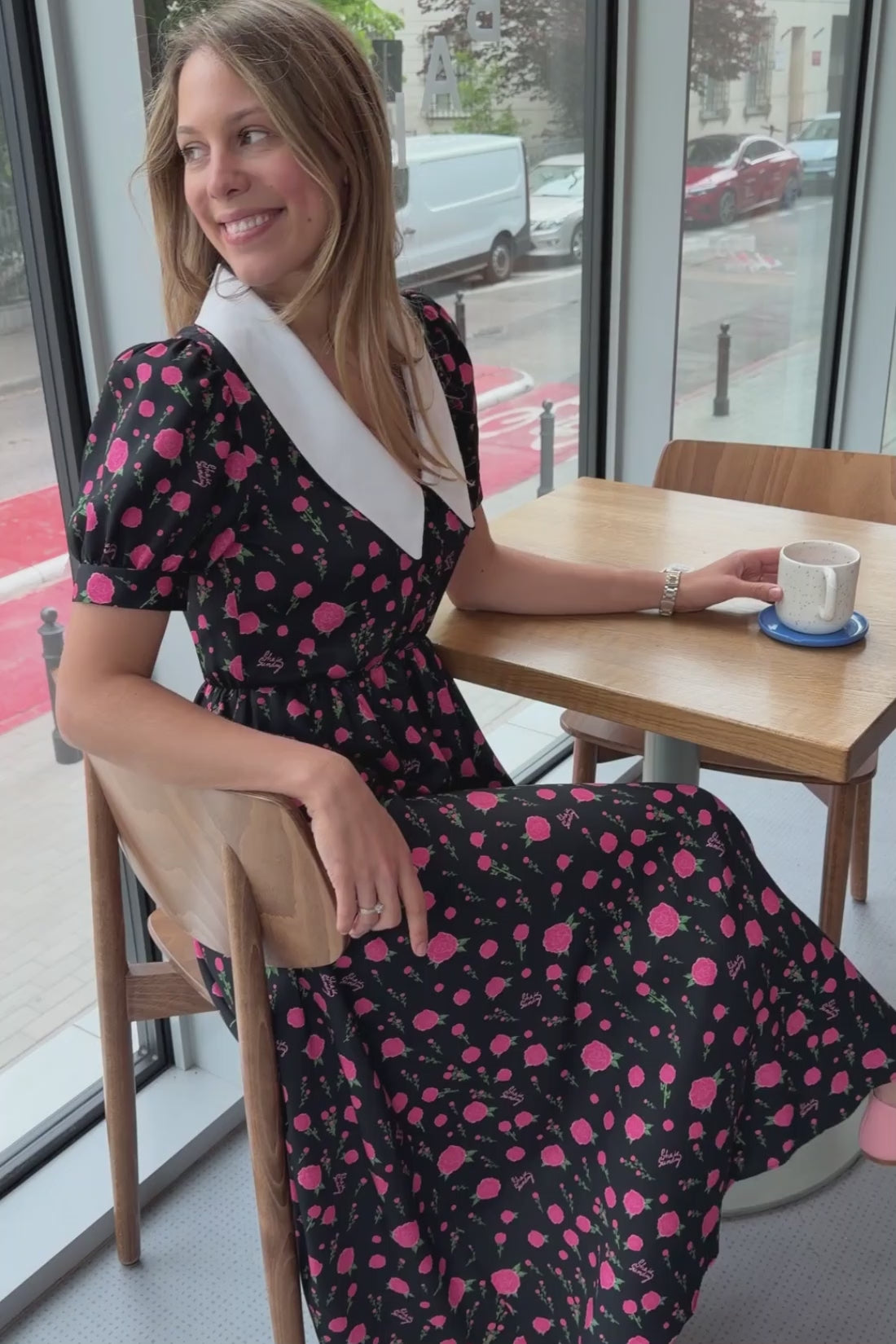 SUKIENKA BELLARIA ROSE PRINT