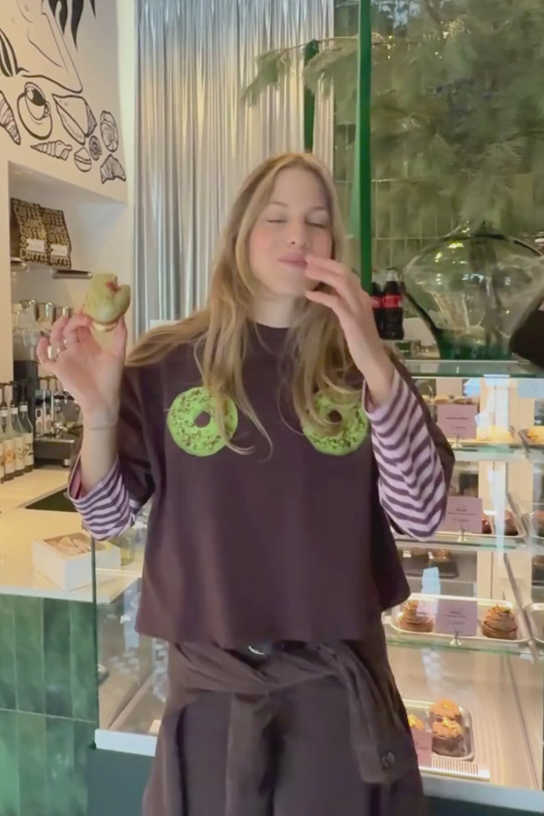 T-SHIRT PĄCZEK PISTACJA