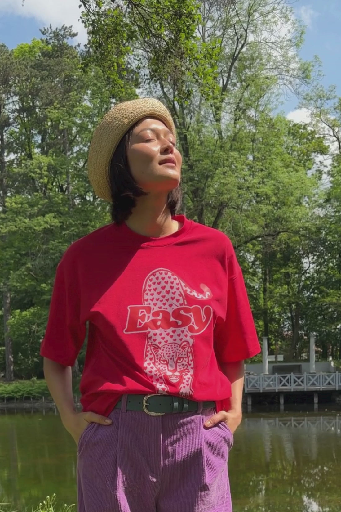 Eat Italian, Kiss French Vintage Pink T-shirt